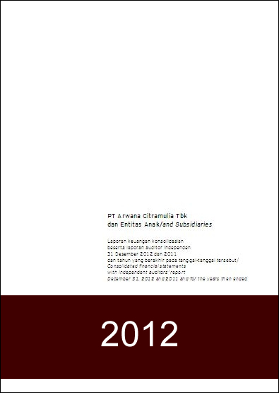 Financial Report 2012 - FY2012