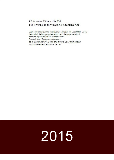 Financial Report 2015 - FY2015